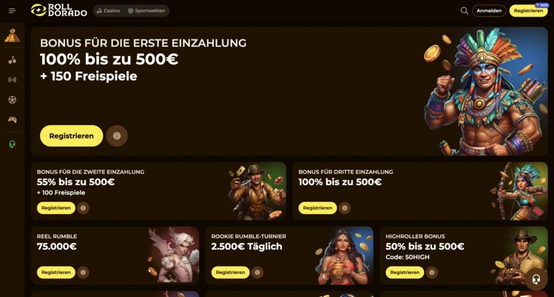 Rolldorado Bonuses